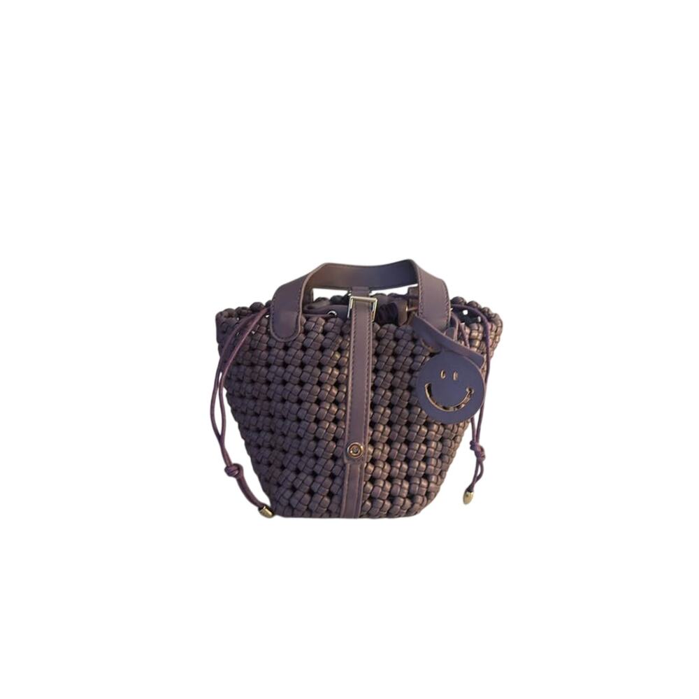 Women’s Woven Lavender Square Small Purse